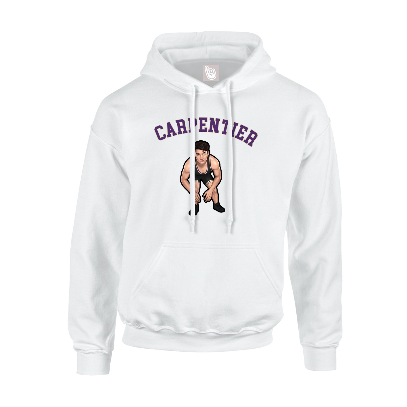 Youth Hoodie — Shirsey Arch in White