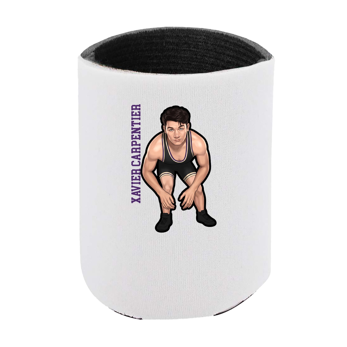 Can Holder — Name Vertical in White