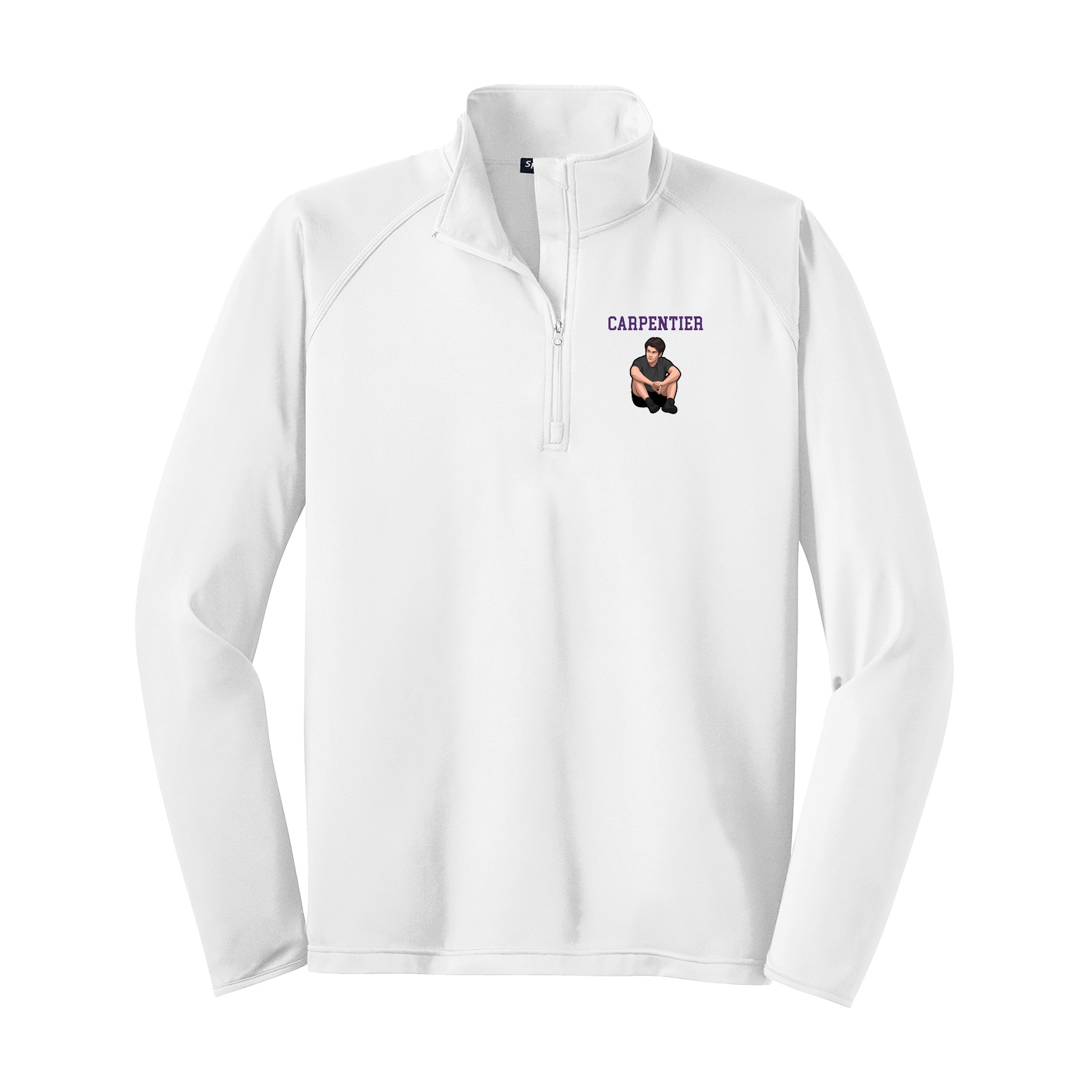 Q-Zip Pullover — Shirsey in White