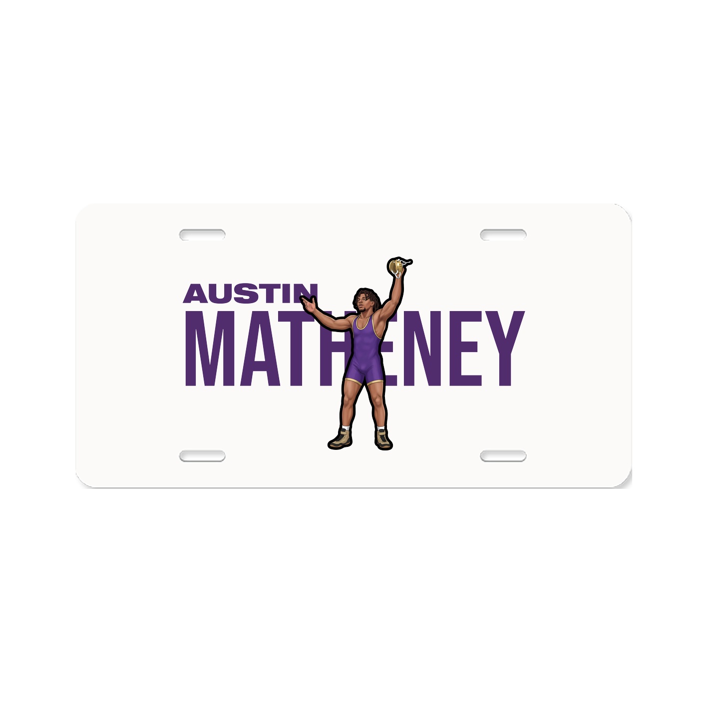 License Plate — Player Name in Classic