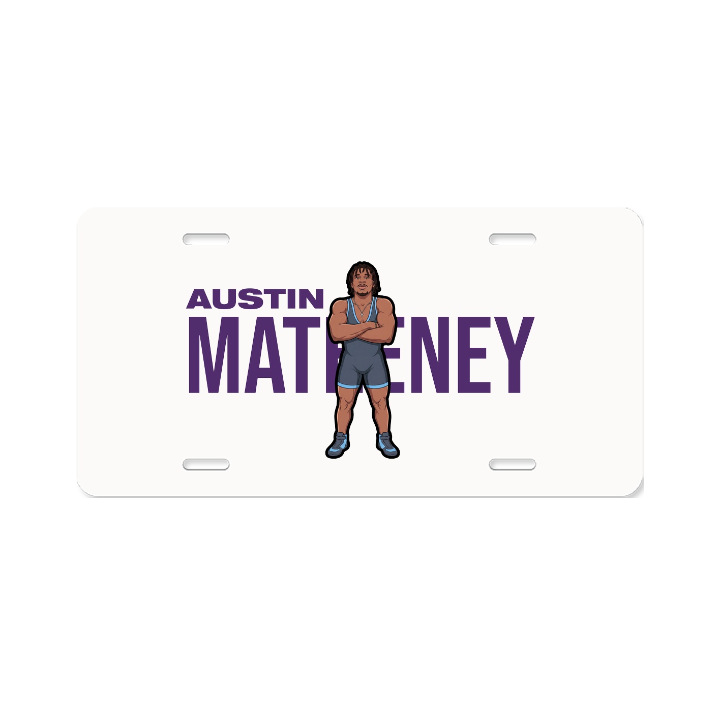 License Plate — Player Name in Classic