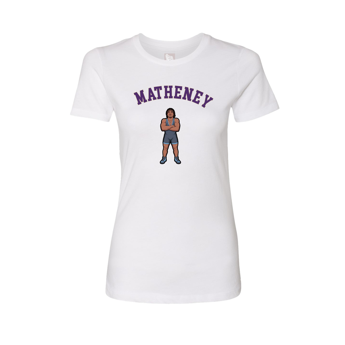 Fitted Women's Tee — Shirsey Arch in White