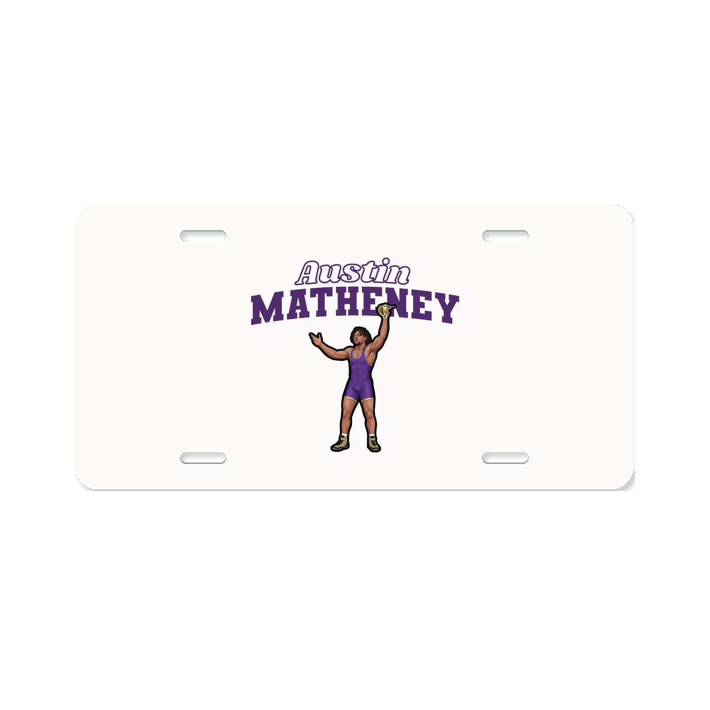 License Plate — Name Arch in Classic