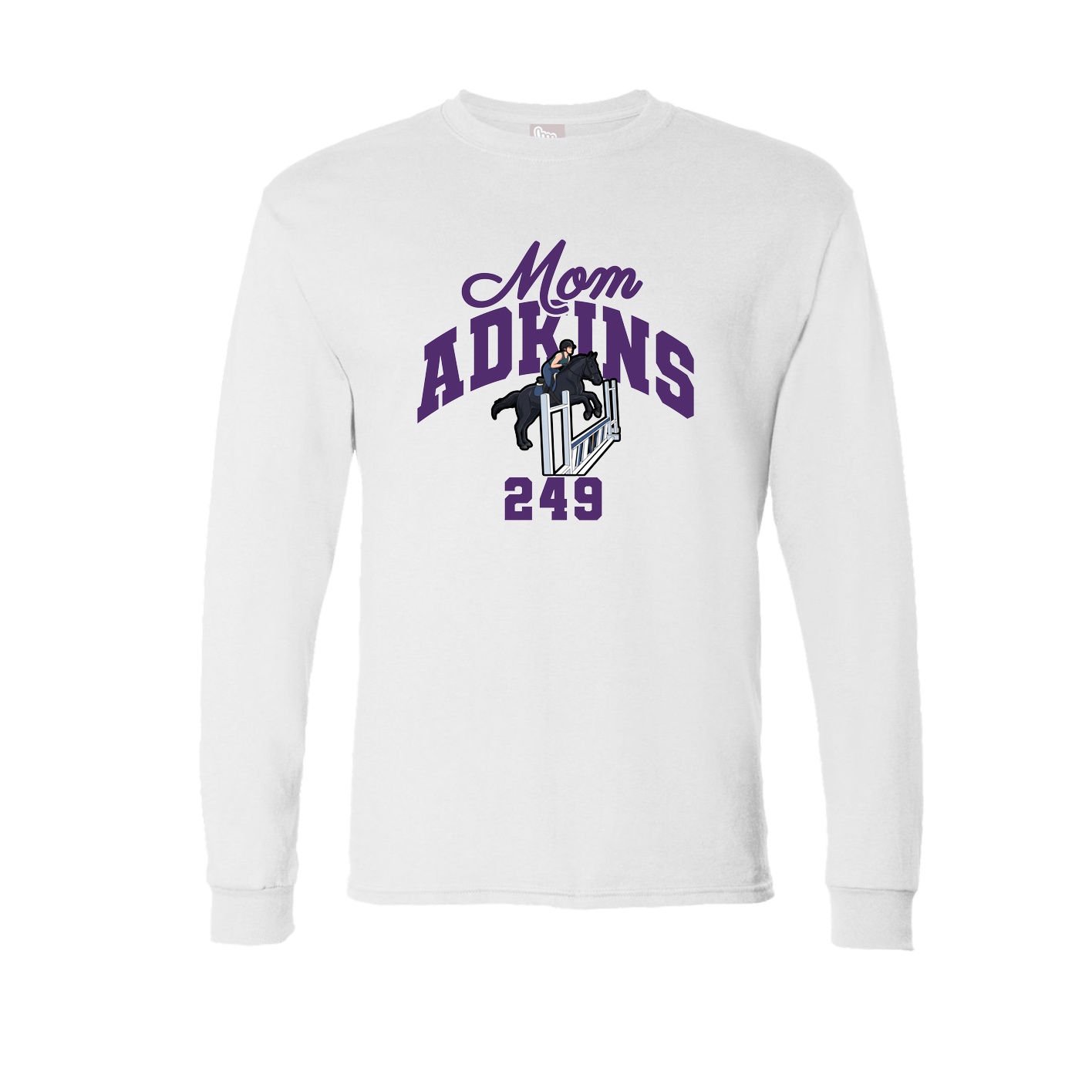 Long Sleeve Tee — Mothers Day Arch in White