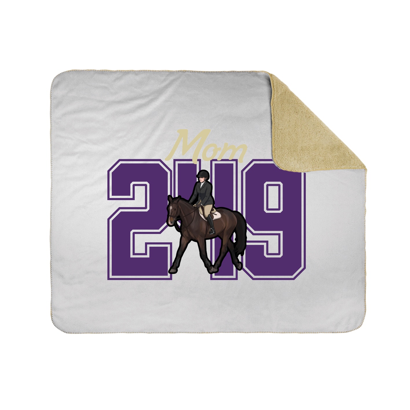 Throw Blanket — Mothers Day Shirsey in White