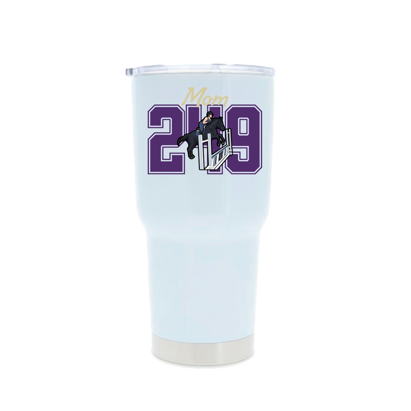 30oz Stainless Steel Tumbler — Mothers Day Shirsey in White