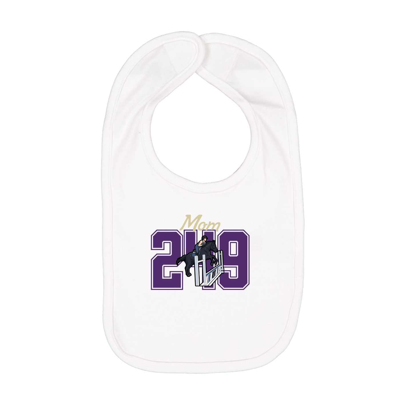 Infant Bib — Mothers Day Shirsey in White