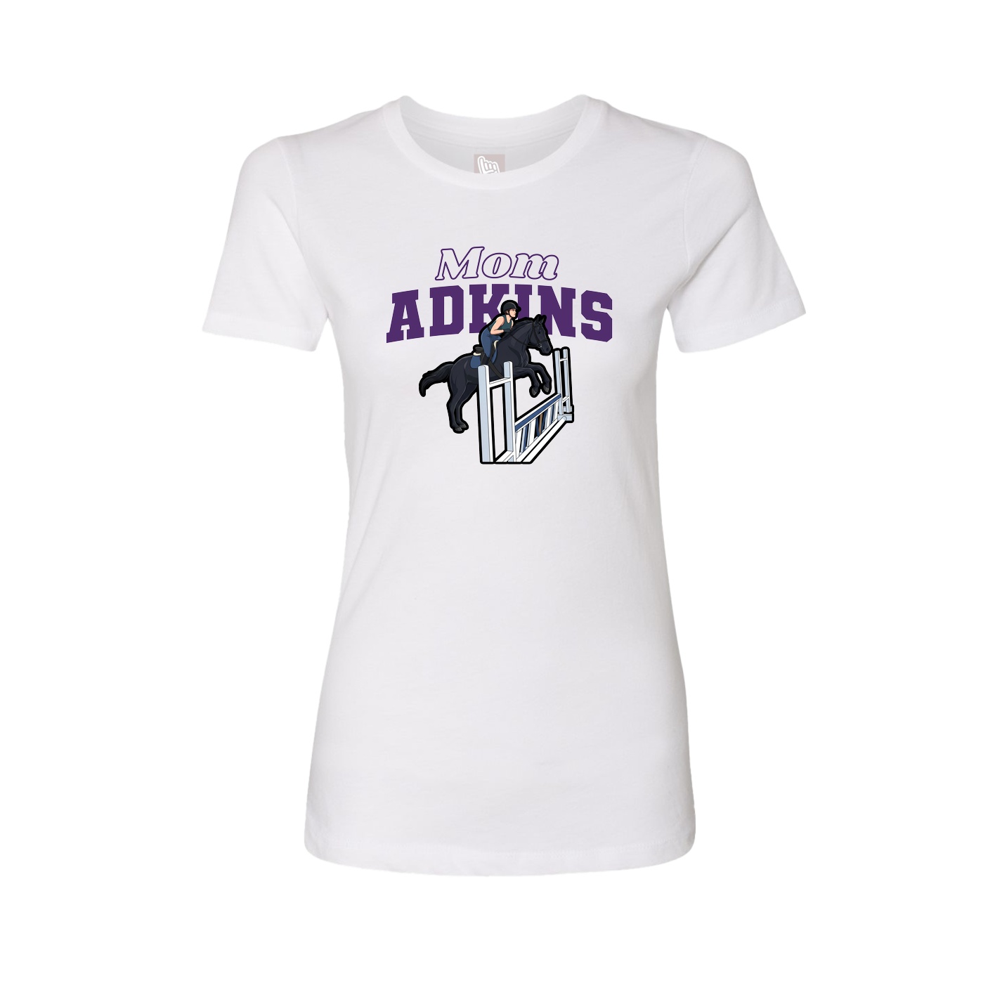 Womens Tee — Mothers Day Block in White
