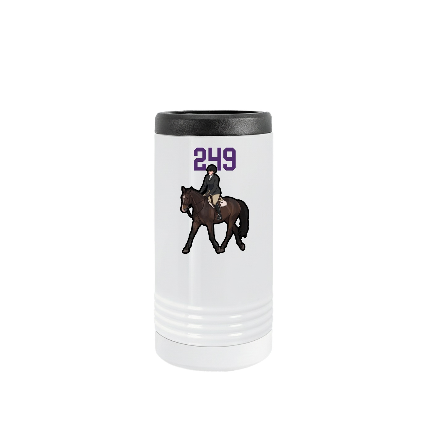 Slim Beverage Holder — Number Top in White