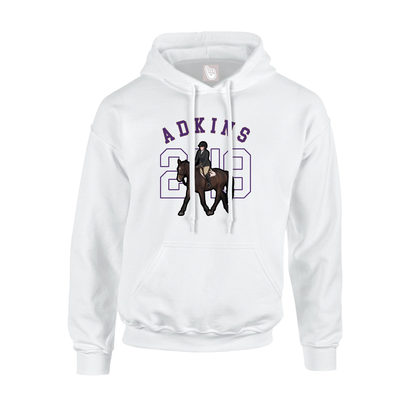 Youth Hoodie — Shirsey Arch in White