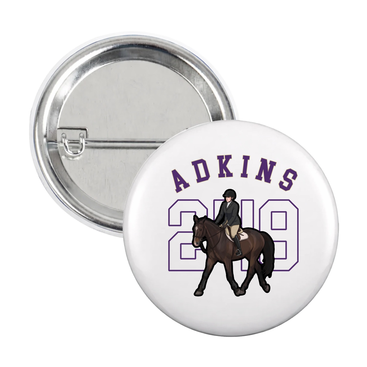 Game Day Button — Shirsey Arch in White