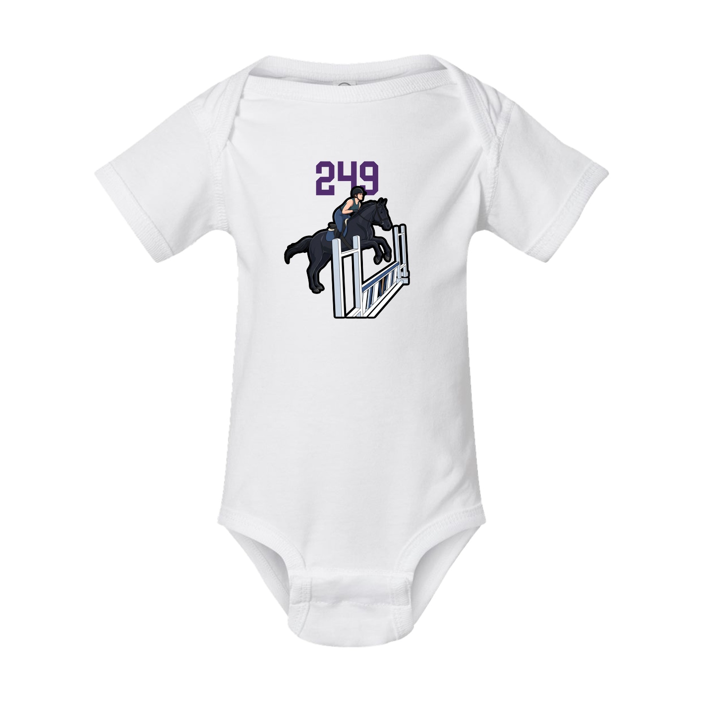 Baby Onesie — Number Top in White