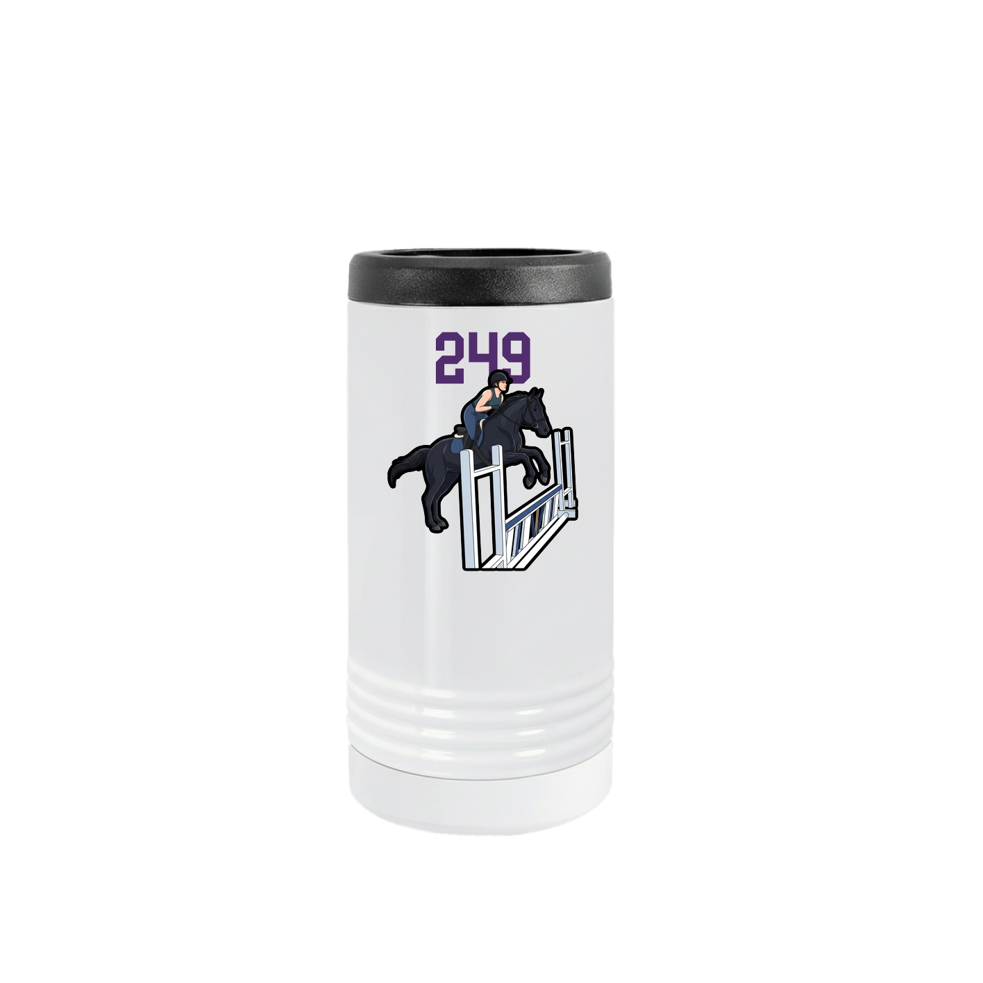 Slim Beverage Holder — Number Top in White