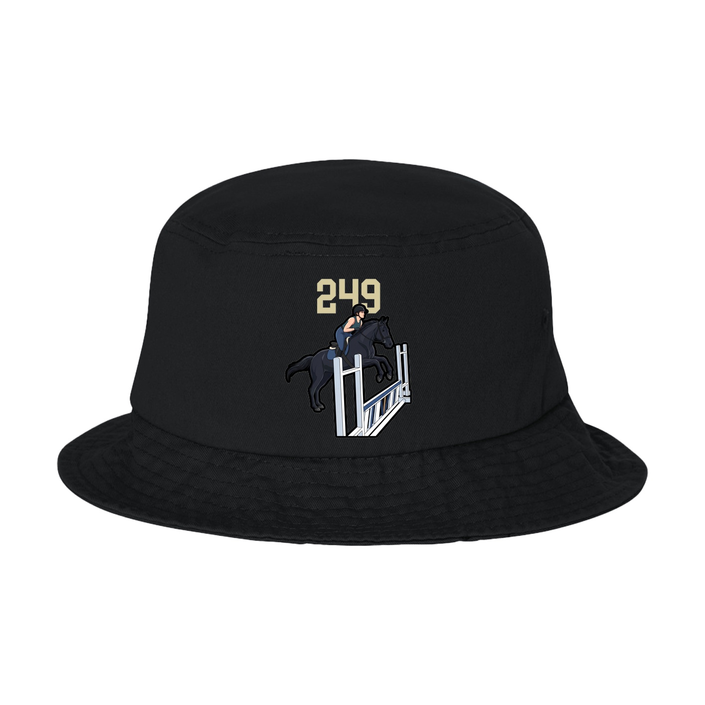 Bucket Cap — Number Top in Black