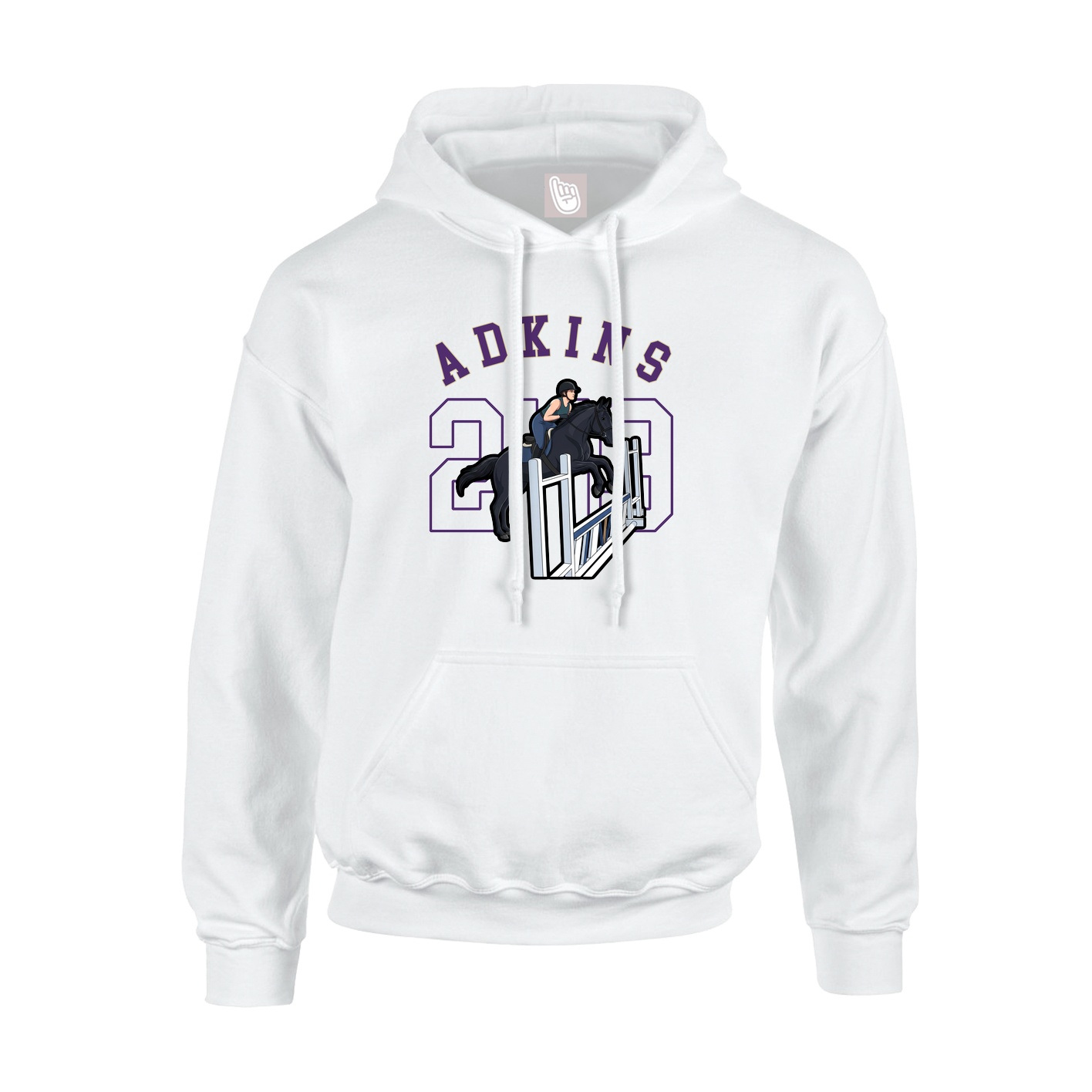 Hoodie — Shirsey Arch in White
