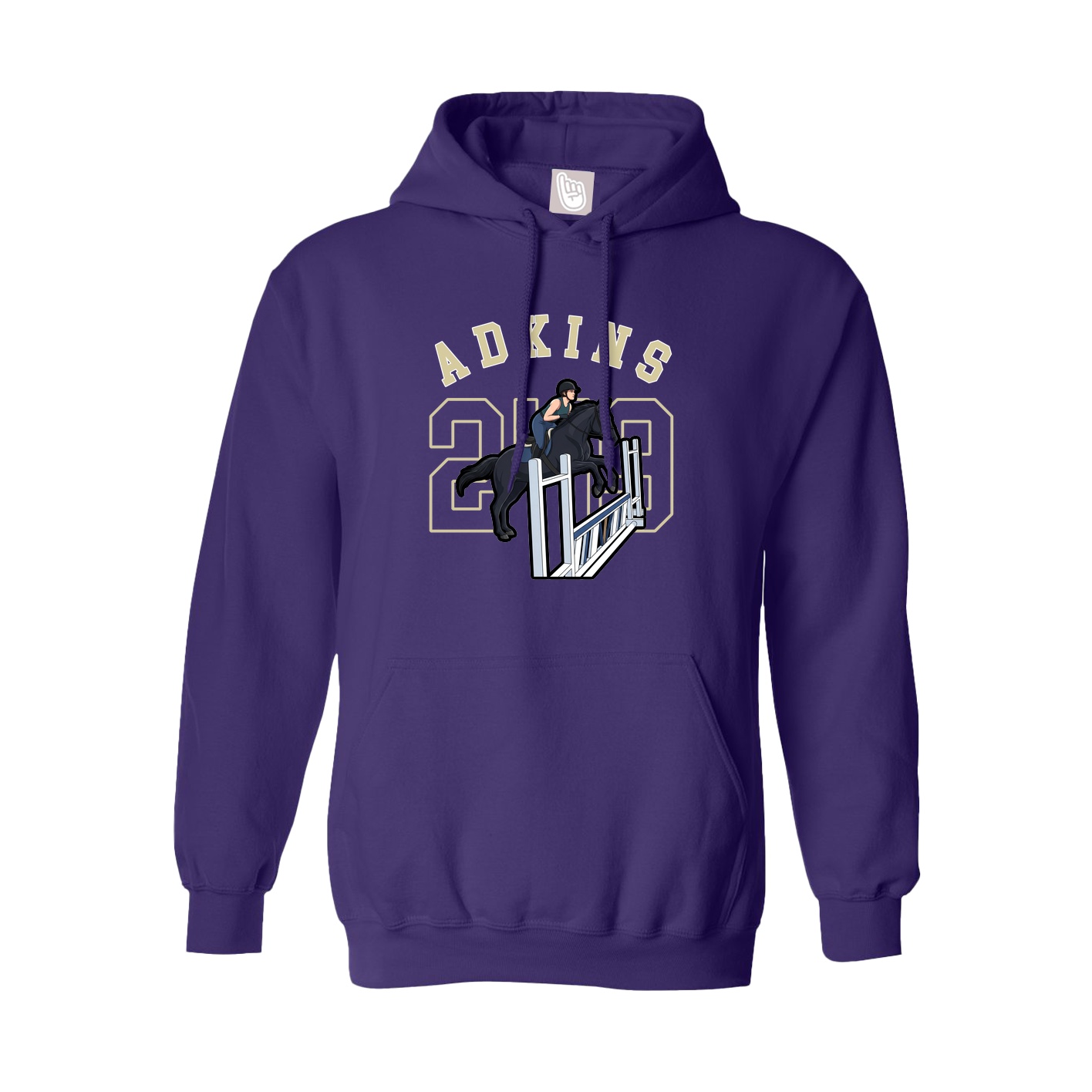 Youth Hoodie — Shirsey Arch in Purple