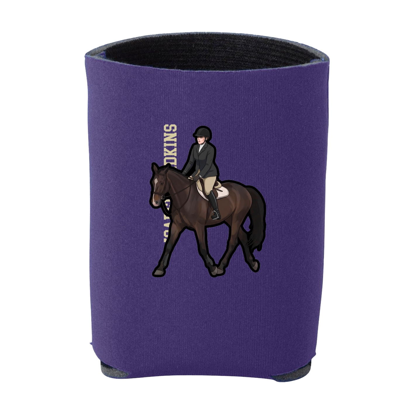 Can Holder — Name Vertical in Purple