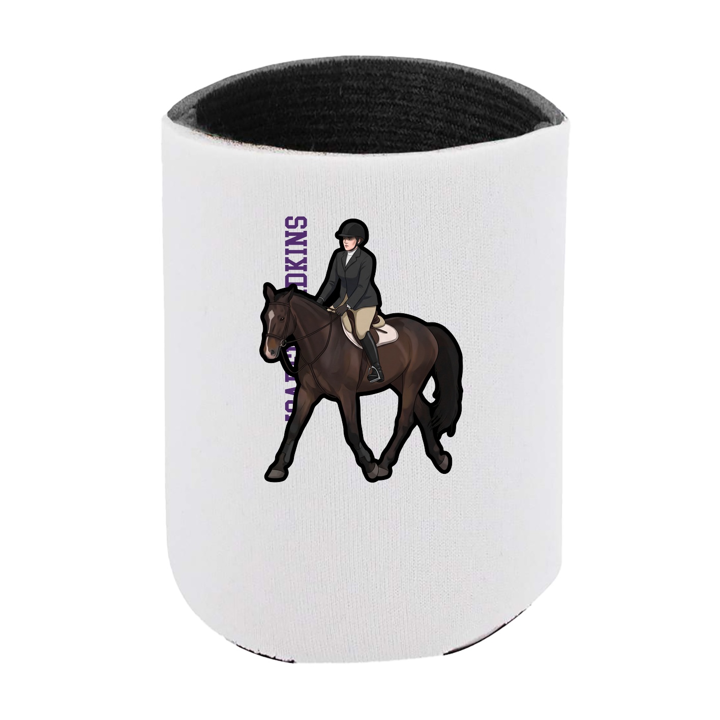 Can Holder — Name Vertical in White