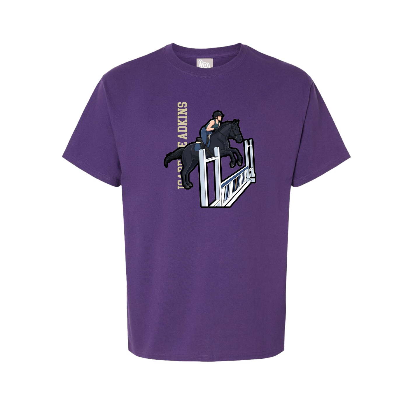 Tee — Name Vertical in Purple