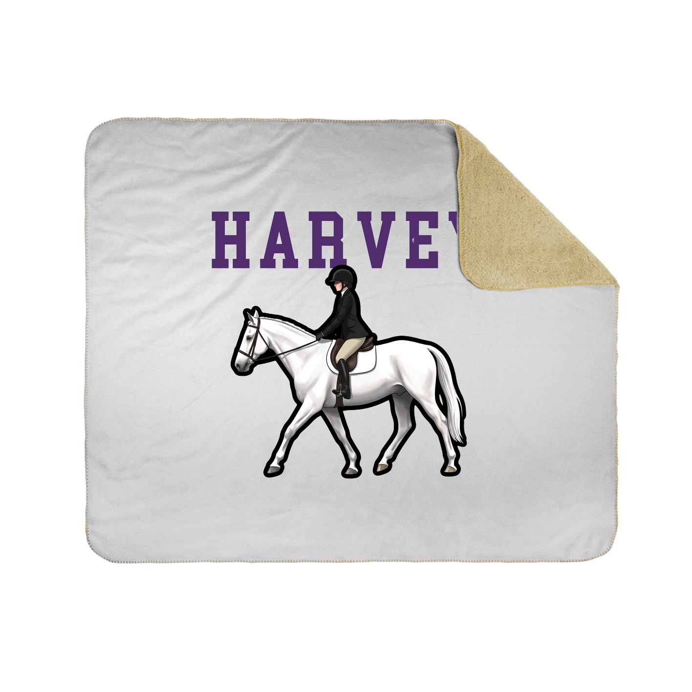 Throw Blanket — Shirsey in White
