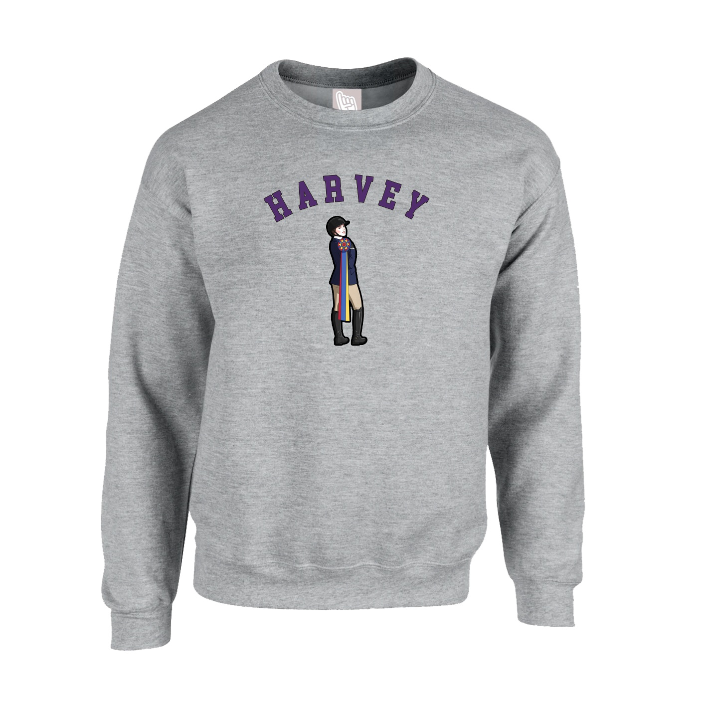 Fleece Crew — Shirsey Arch in Grey