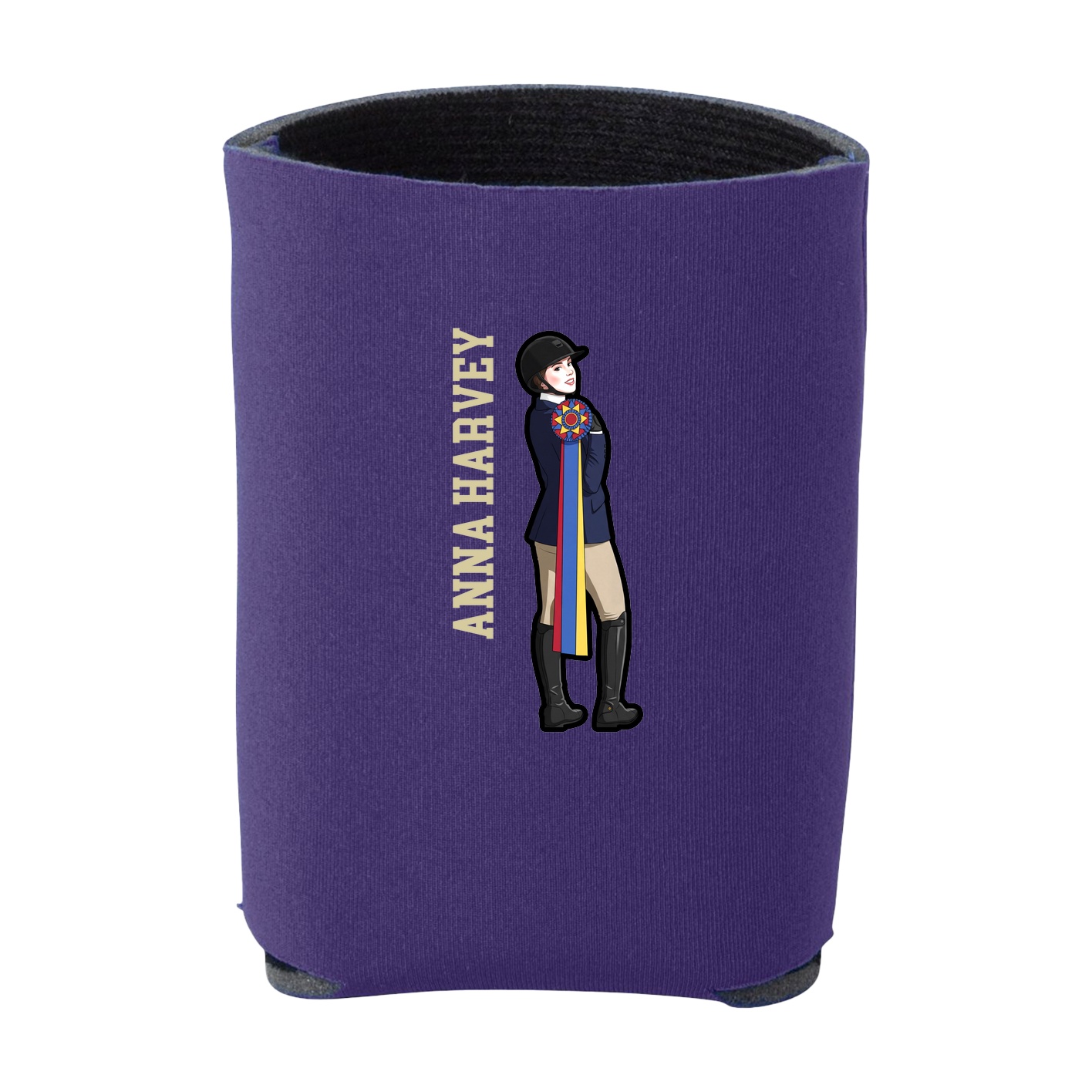 Can Holder — Name Vertical in Purple