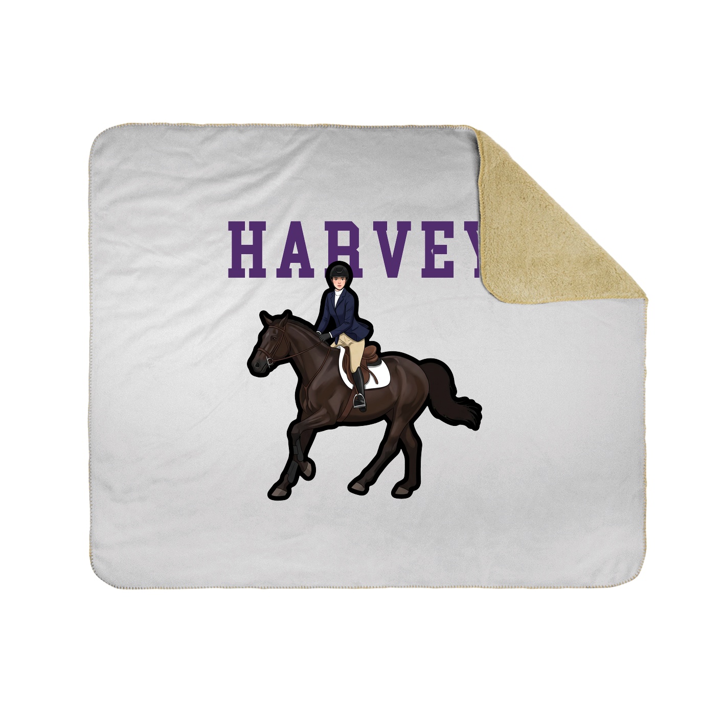 Throw Blanket — Shirsey in White
