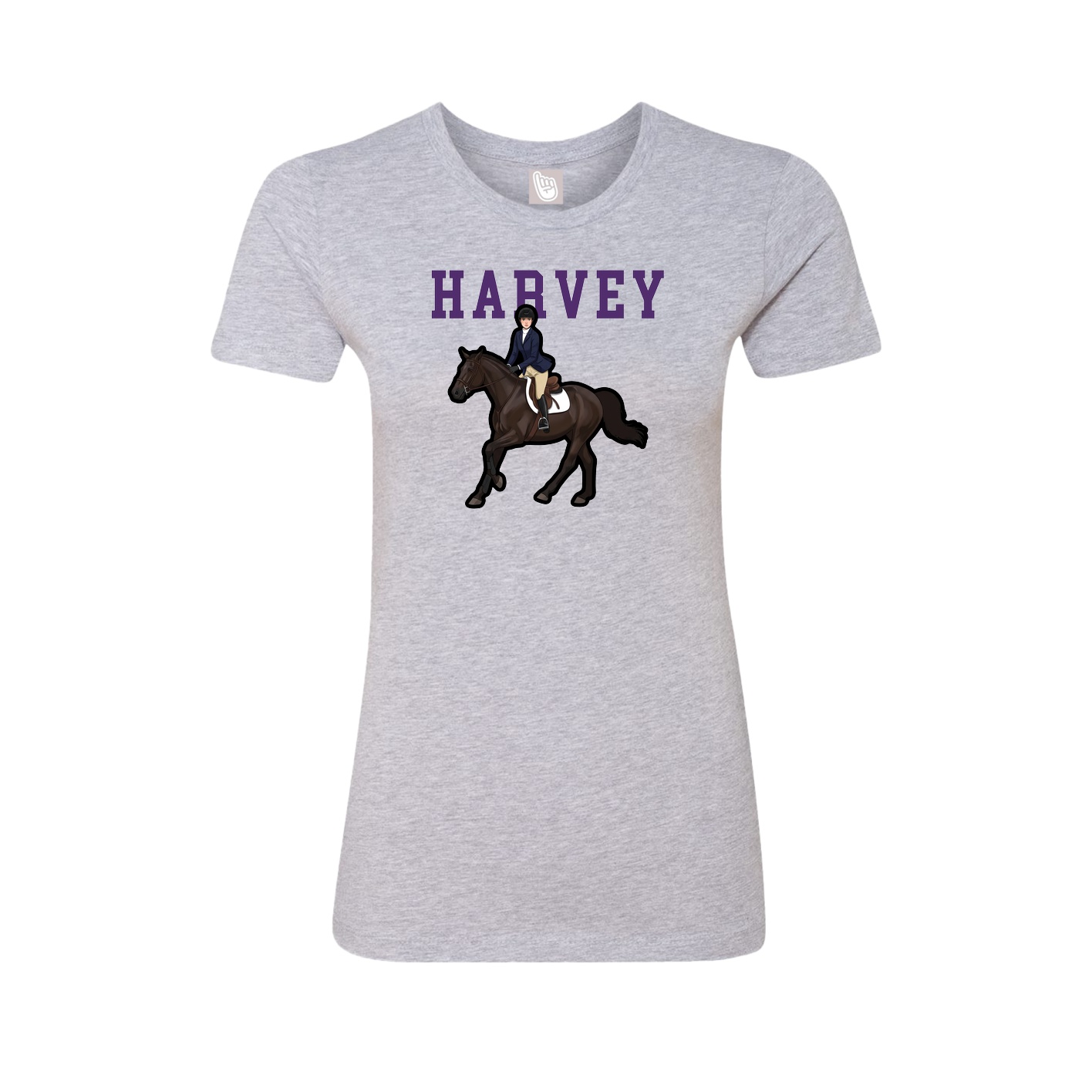 Fitted Women's Tee — Shirsey in Grey