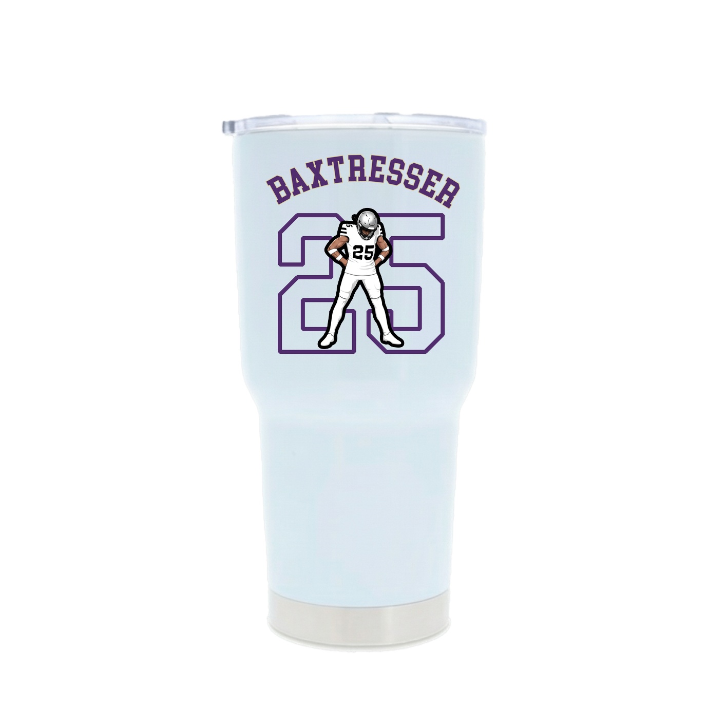30oz Stainless Steel Tumbler — Shirsey Arch in White
