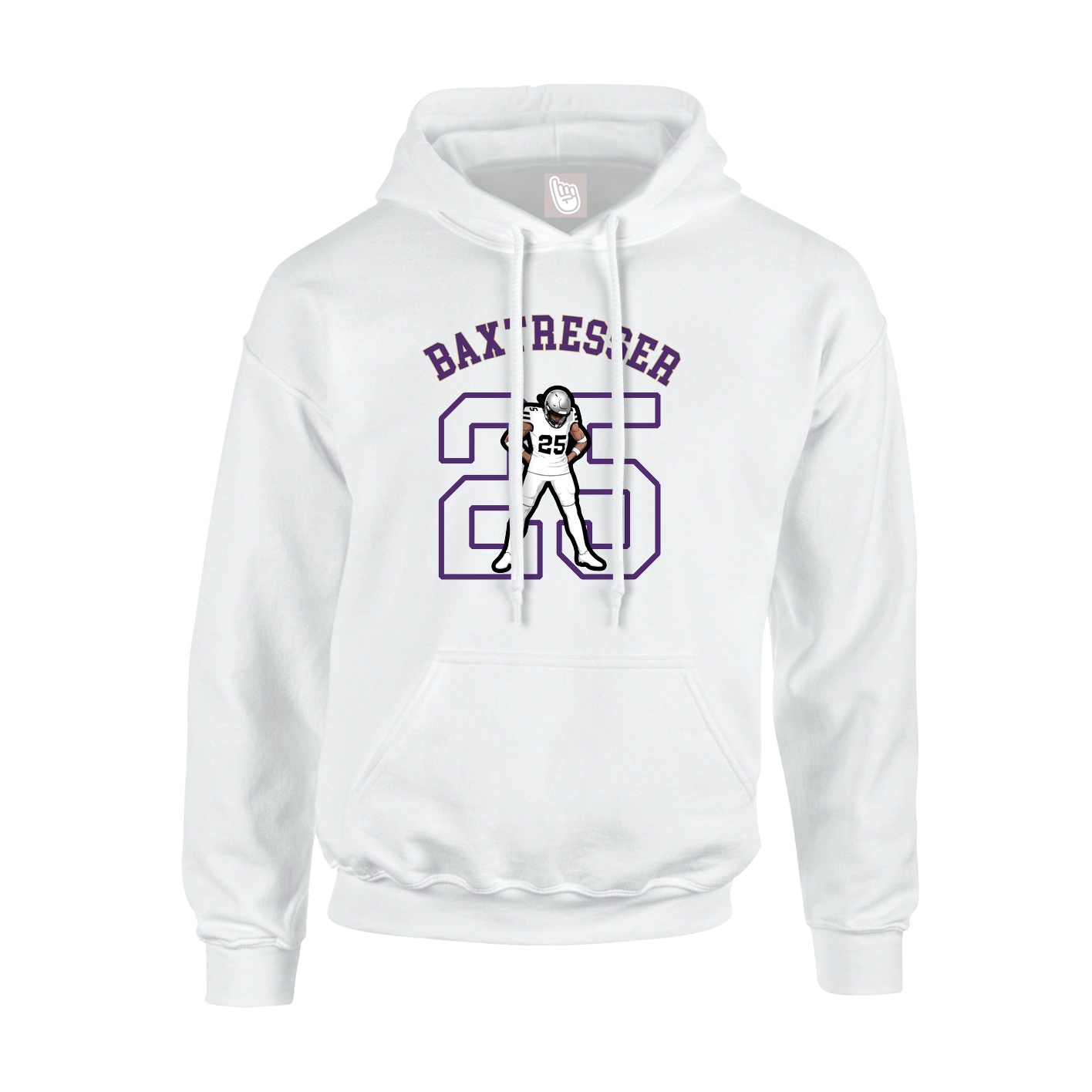 Youth Hoodie — Shirsey Arch in White