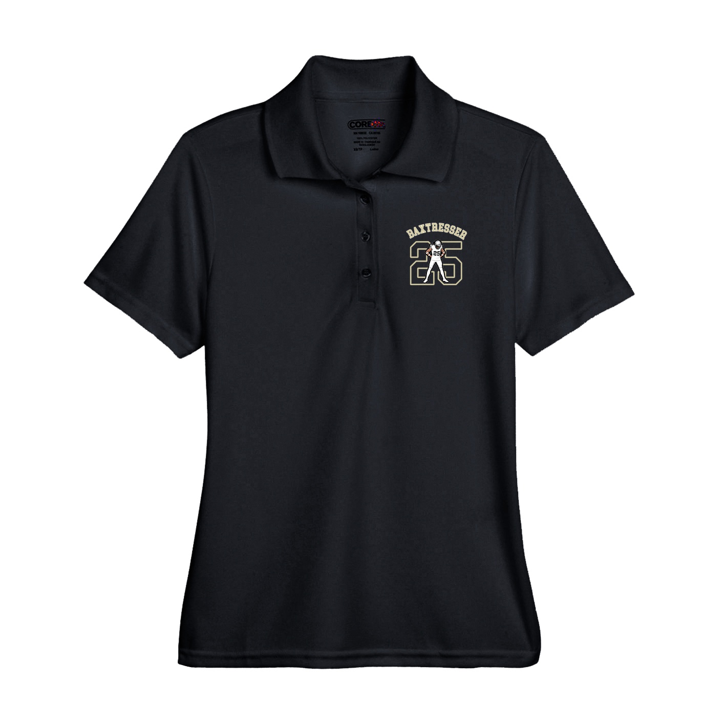 Performance Polo — Shirsey Arch in Black