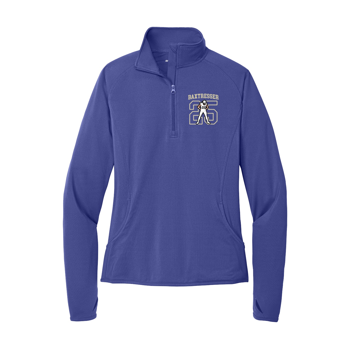 Women's Q-Zip Pullover — Shirsey in Purple
