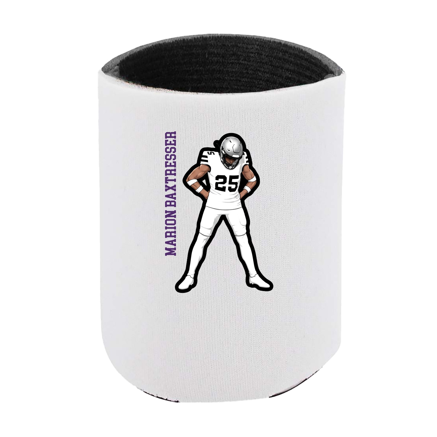 Can Holder — Name Vertical in White