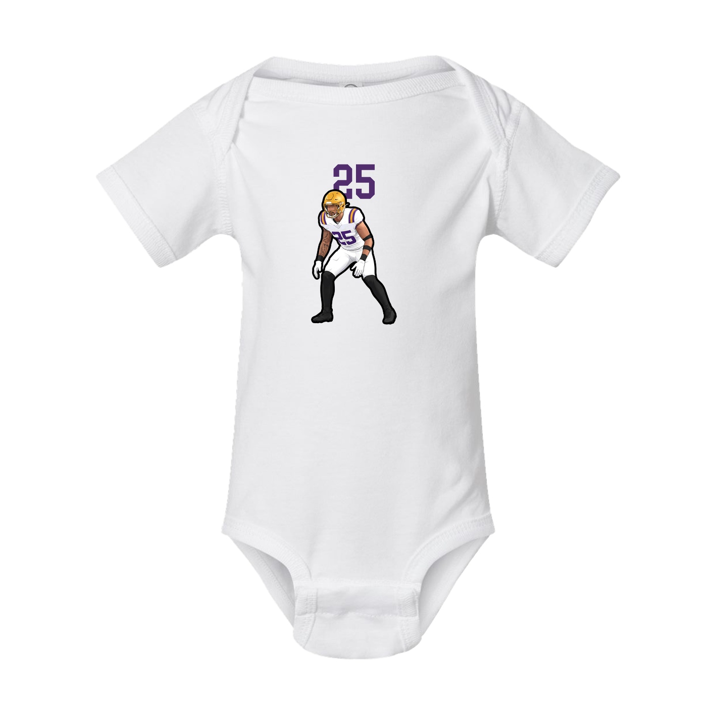 Baby Onesie — Number Top in White