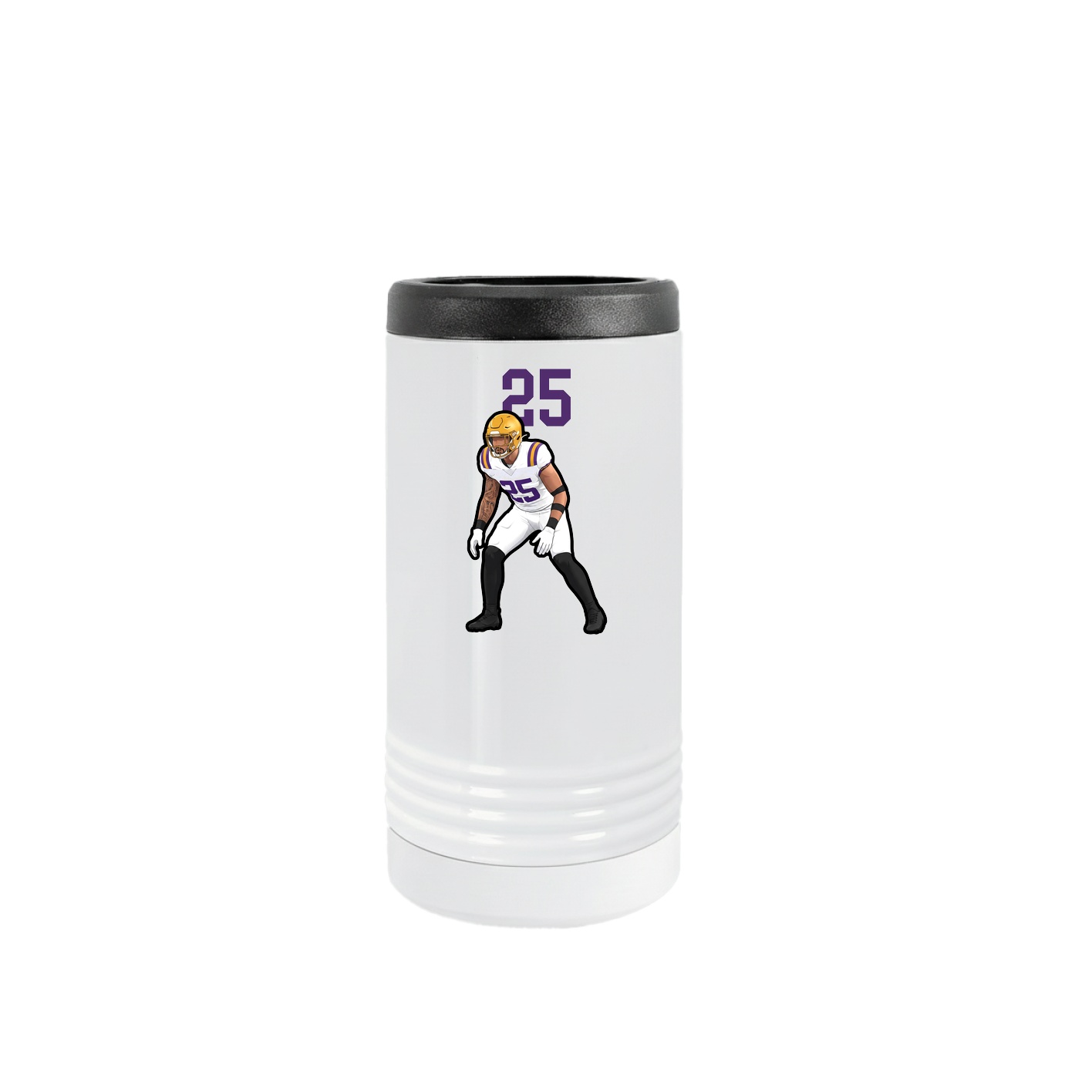 Slim Beverage Holder — Number Top in White