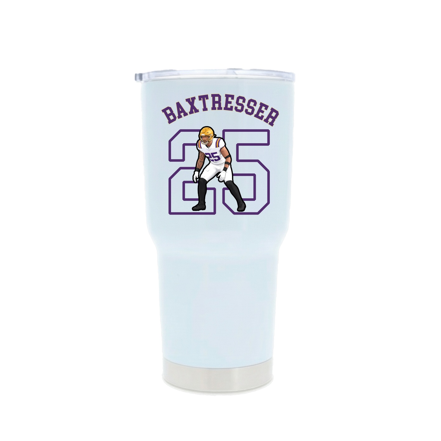 30oz Stainless Steel Tumbler — Shirsey Arch in White