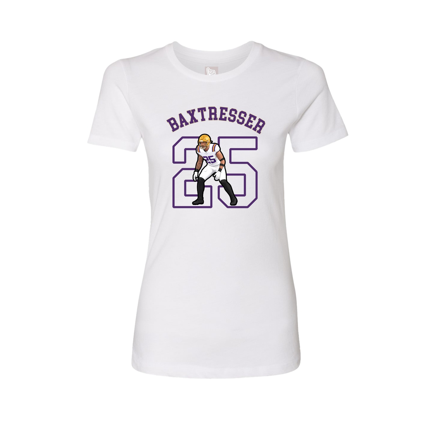 Fitted Women's Tee — Shirsey Arch in White