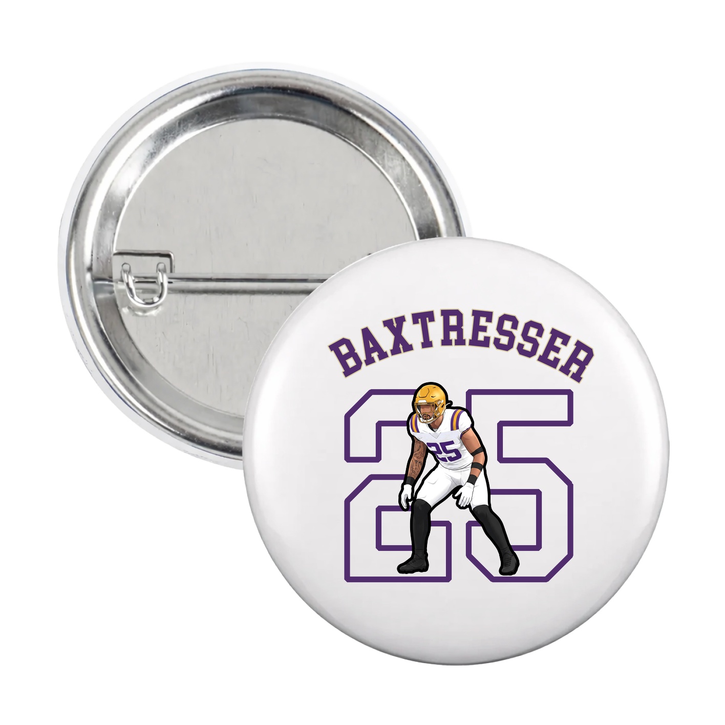 Game Day Button — Shirsey Arch in White