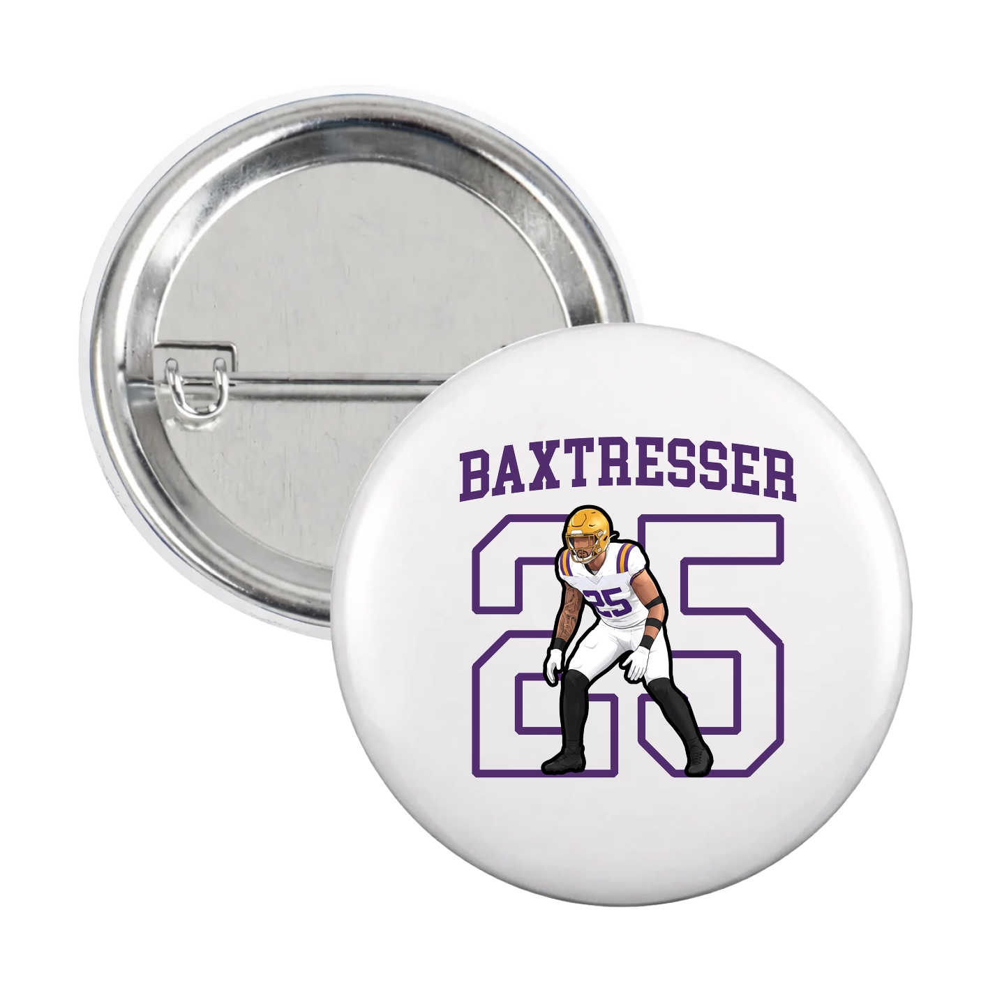Game Day Button — Shirsey in White