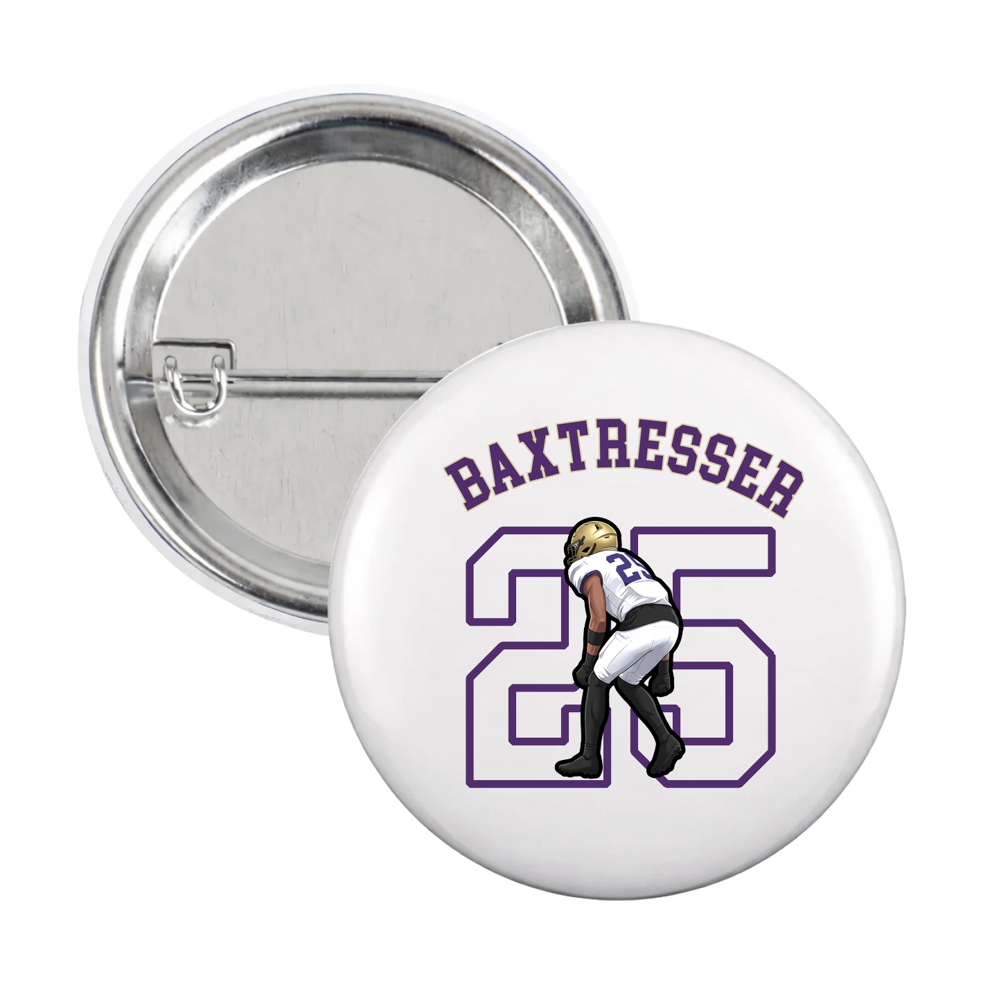 Game Day Button — Shirsey Arch in White