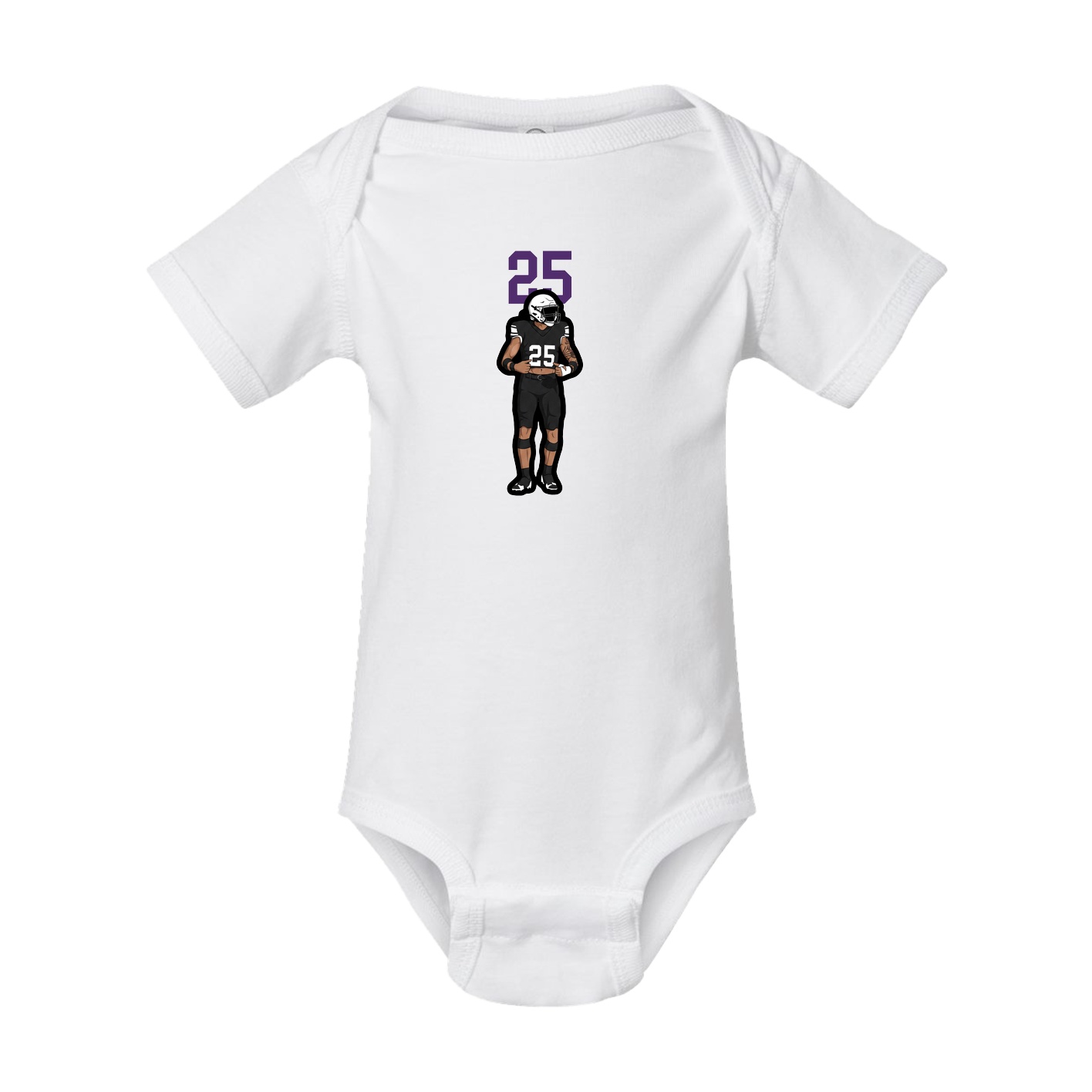 Baby Onesie — Number Top in White