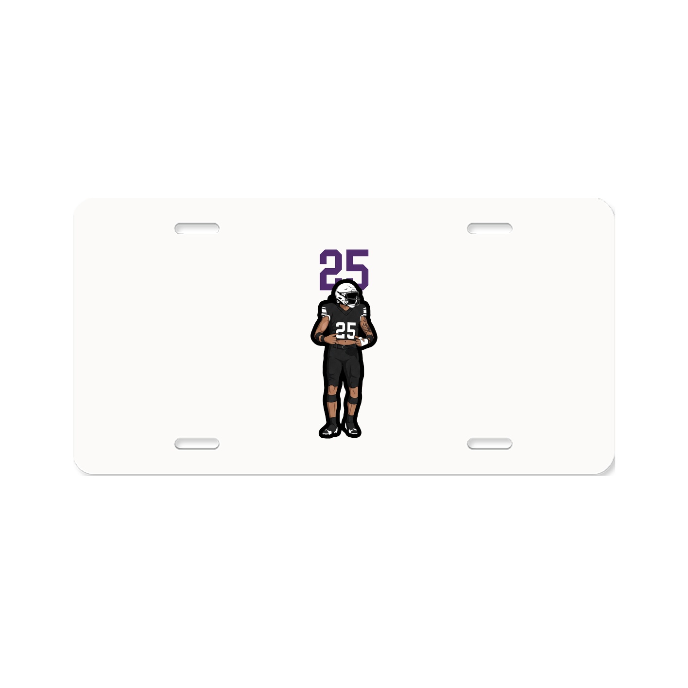 License Plate — Number Top in Classic
