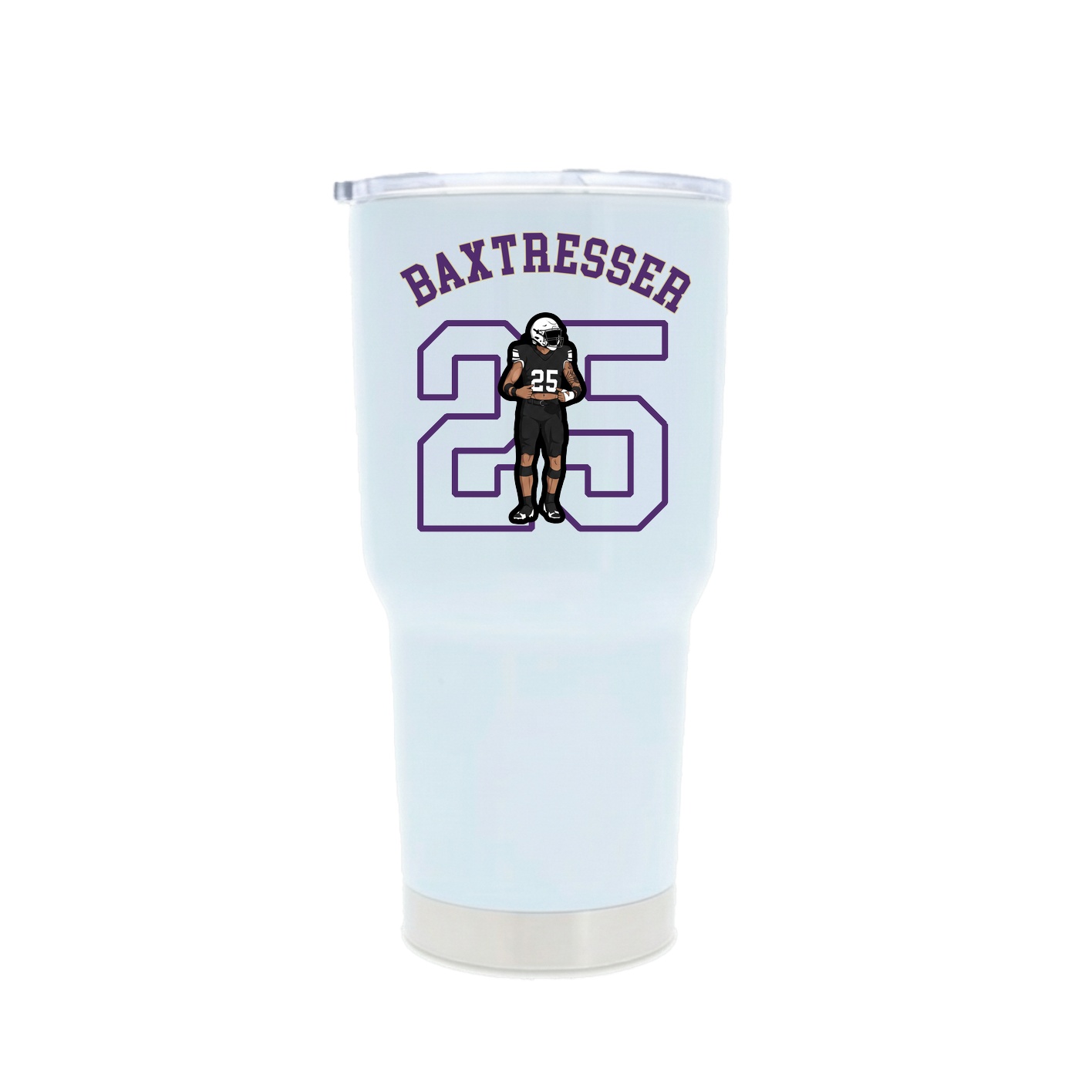 30oz Stainless Steel Tumbler — Shirsey Arch in White