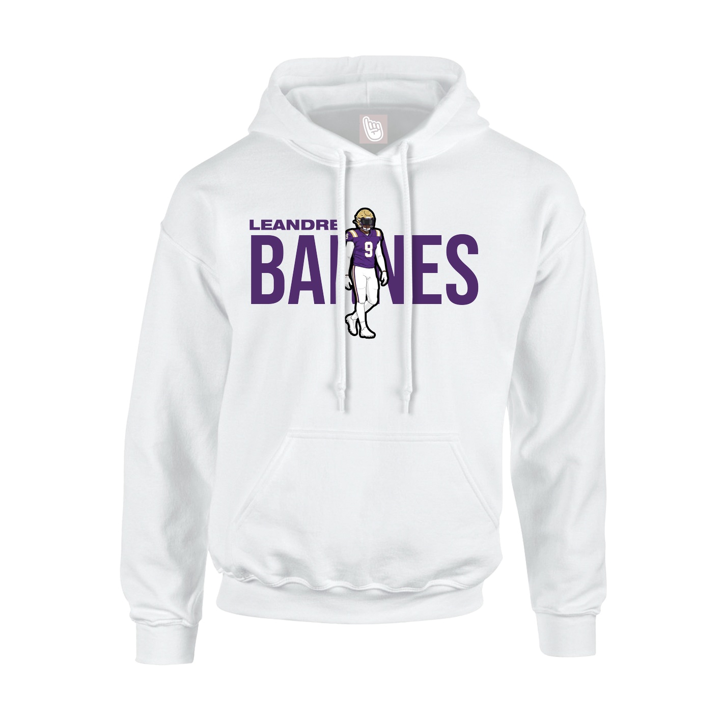Hoodie — Player Name in White