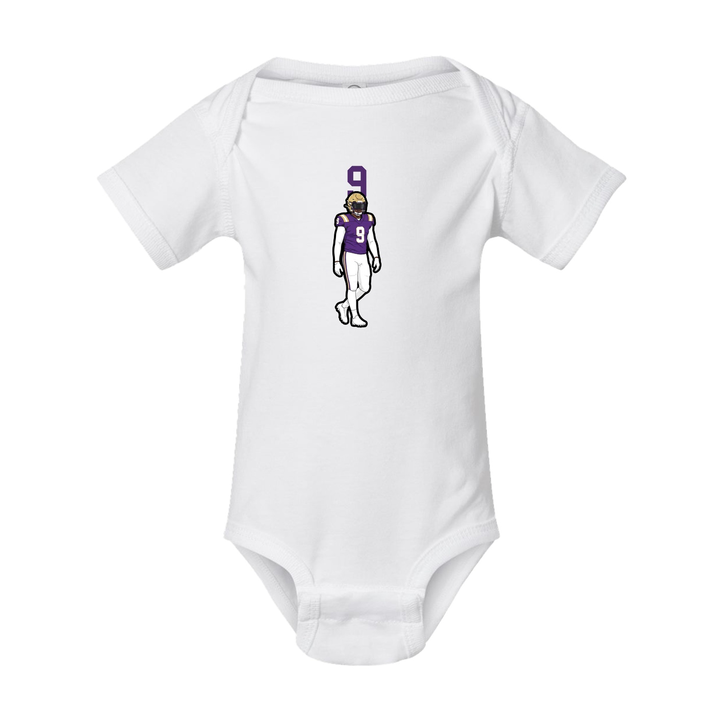 Baby Onesie — Number Top in White