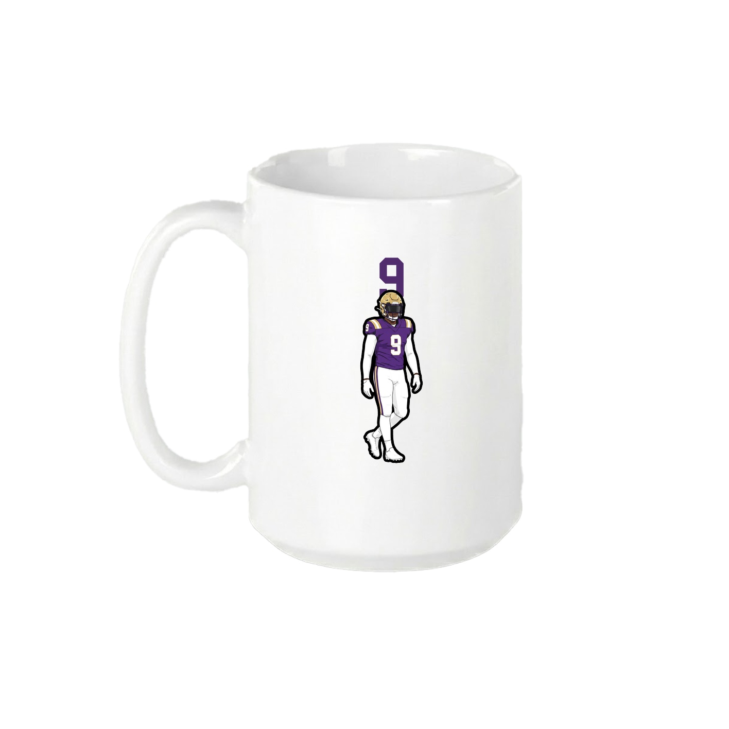 15oz Coffee Mug — Number Top in White