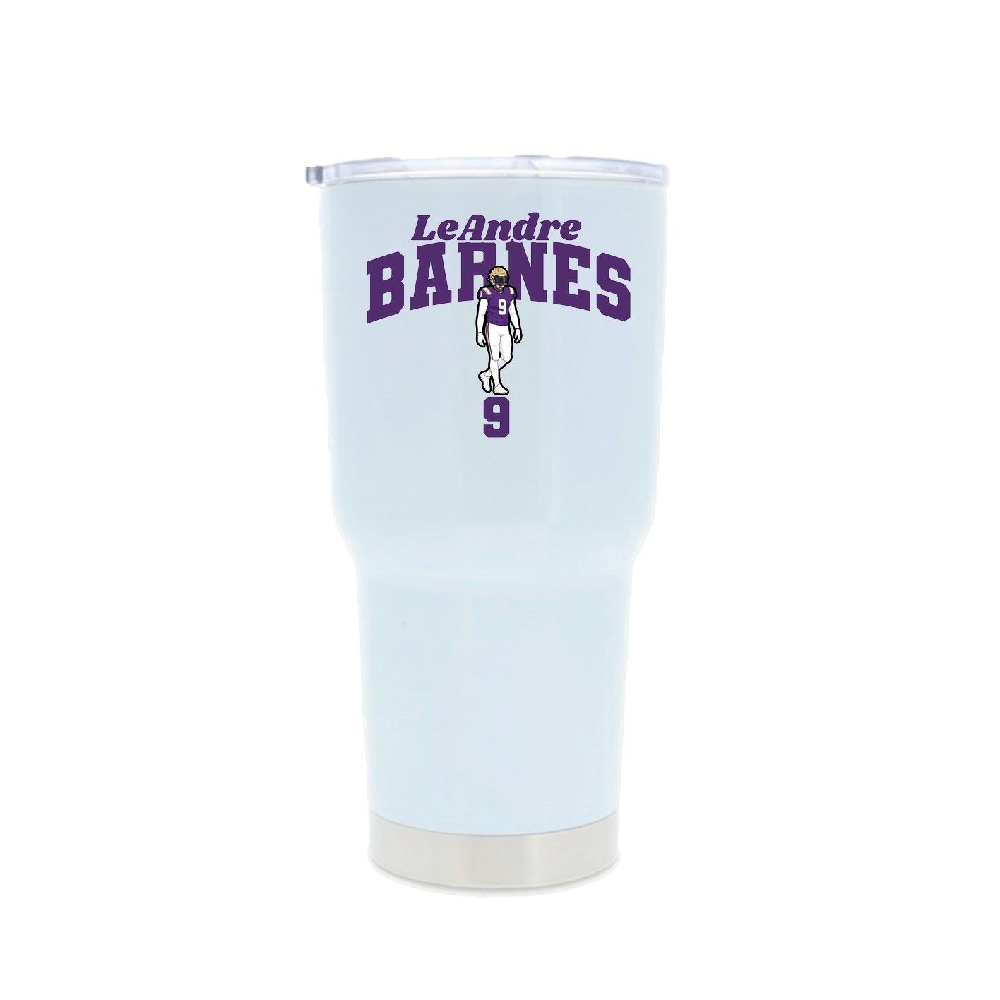 30oz Stainless Steel Tumbler — Signature Arch in White