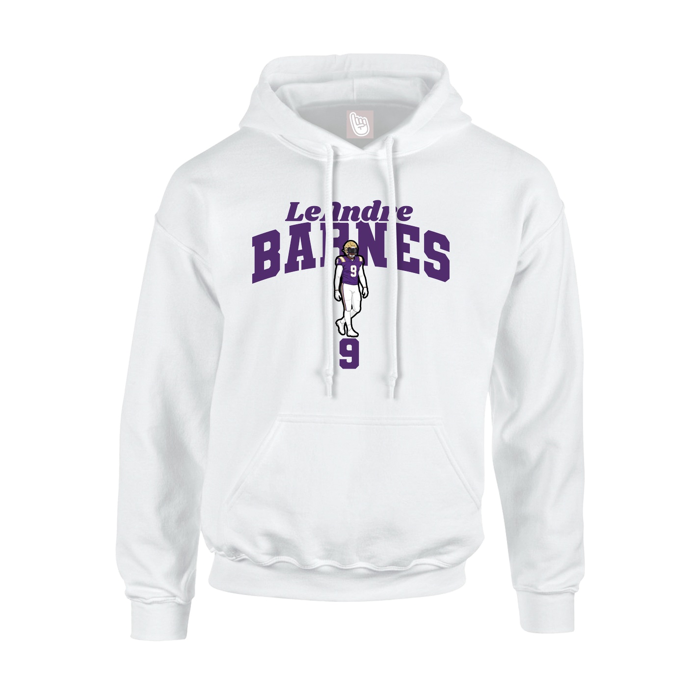 Youth Hoodie — Signature Arch in White