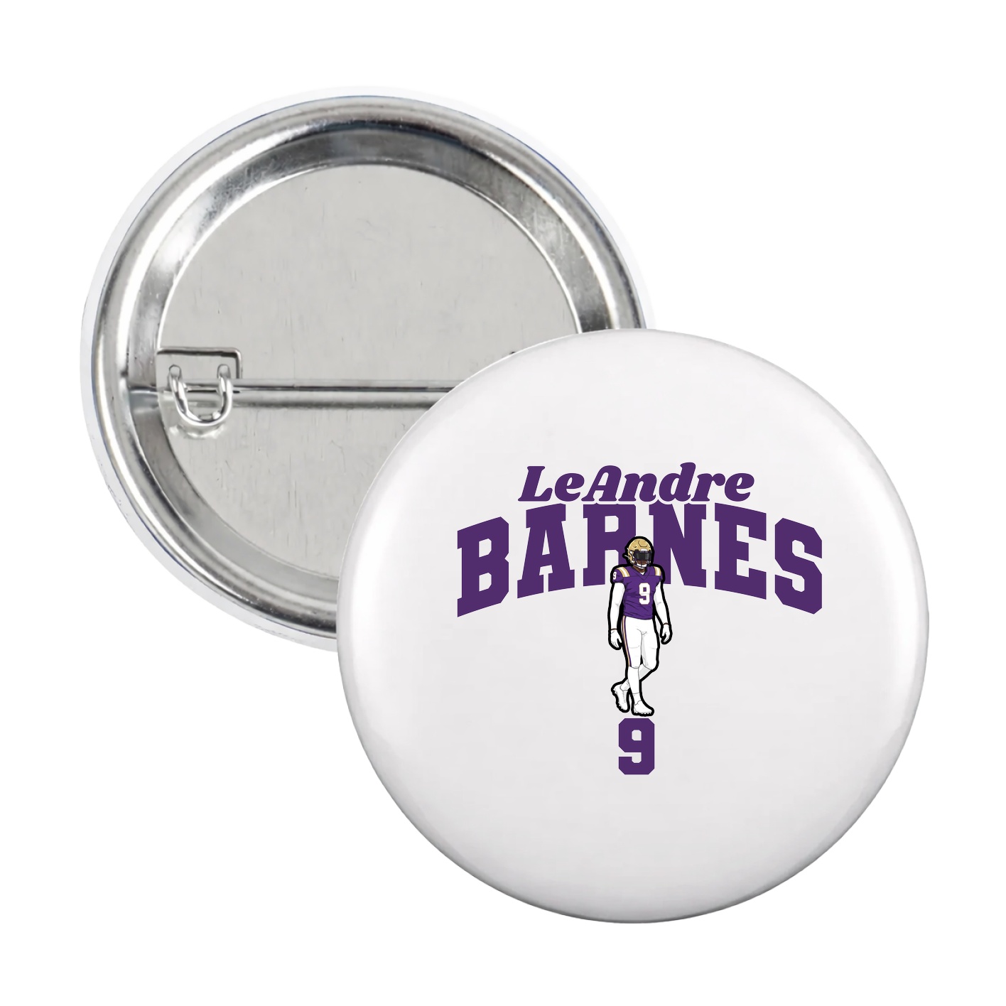 Game Day Button — Signature Arch in White