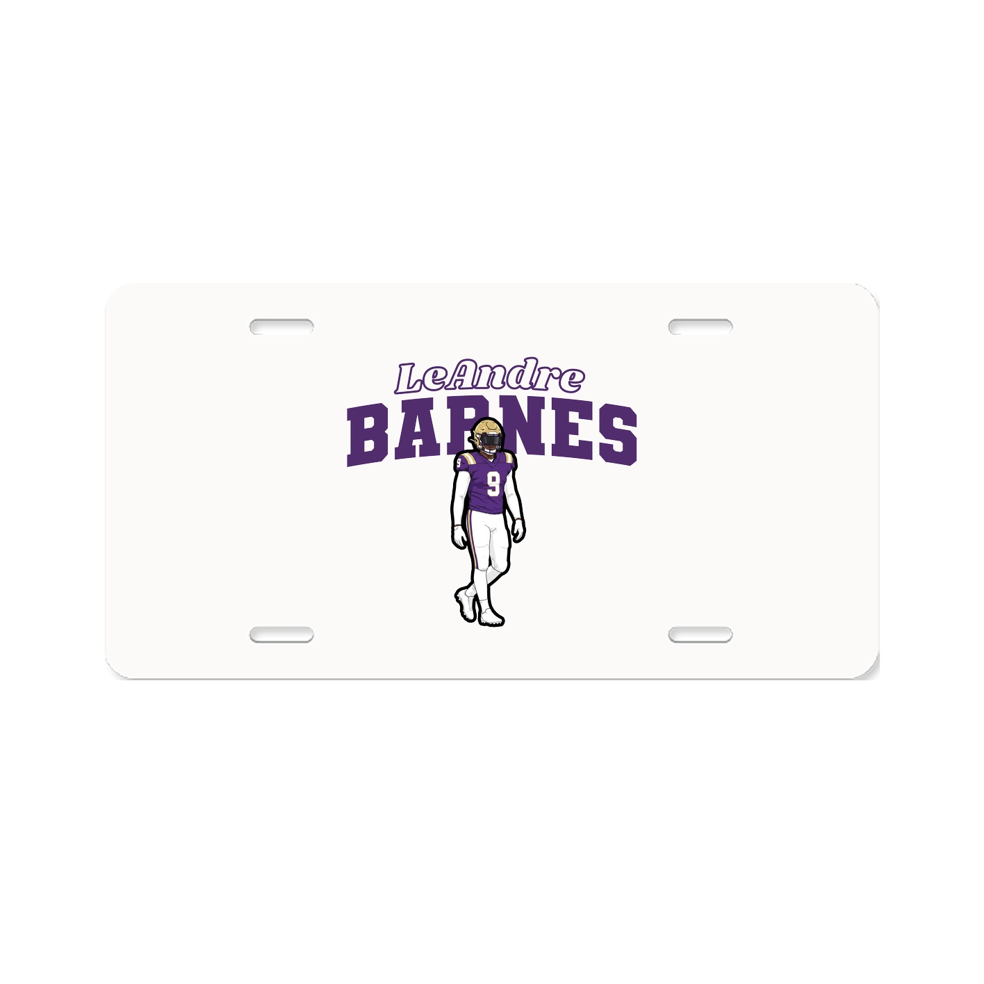 License Plate — Name Arch in Classic